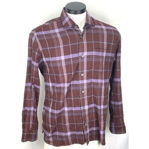 Calder Carmel Men's Shirt Size M LIMITED EDITION 1/70 Button Up Maroon Plaid